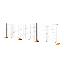 Pannelli metallici e basi per recinzione mobile
