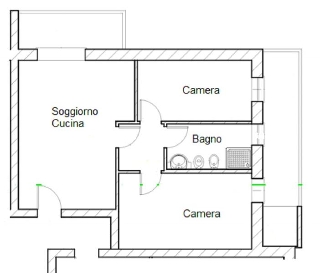 zoom immagine (Appartamento 82 mq, 2 camere, zona Rossano Veneto)